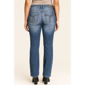 Y2K -Paris Blues Mid-Rise Distressed Skinny Jeans DISTRESSED - PRELOVED - SIZE 7